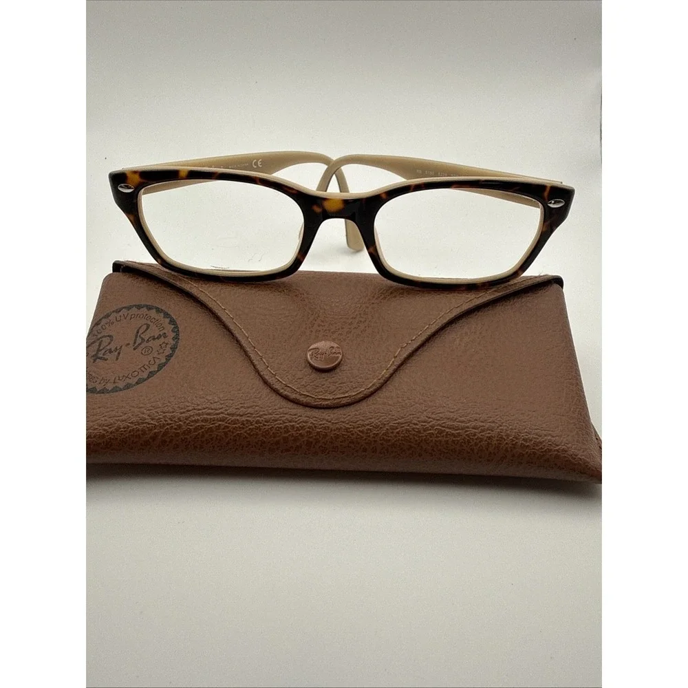 Ray-Ban Eyeglasses Sunglasses RB 5150 5239 Black  Tortoise/Tan Frames- w/RB Case